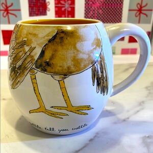 Rae Dunn White and Tan Turkey 🦃 Mug